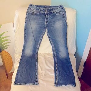Silver bootcut jeans